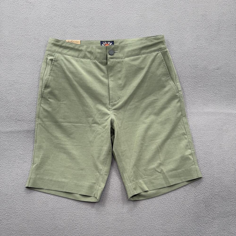 Faherty Shorts Mens 29 Sage Green All Day Hybrid Stretch Drawstring Chino Casual